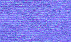 Textures   -   ARCHITECTURE   -   BRICKS   -   Damaged bricks  - Old damaged wall bricks texture seamless 20733 - Normal