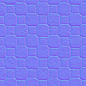 Textures   -   ARCHITECTURE   -   PAVING OUTDOOR   -   Concrete   -   Blocks mixed  - Paving concrete mixed size texture seamless 05612 - Normal