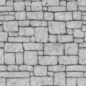 Textures   -   ARCHITECTURE   -   STONES WALLS   -   Stone blocks  - Wall stone with regular blocks texture seamless 08344 - Displacement