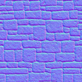 Textures   -   ARCHITECTURE   -   STONES WALLS   -   Stone blocks  - Wall stone with regular blocks texture seamless 08344 - Normal