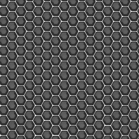 Textures   -   MATERIALS   -   METALS   -   Perforated  - Black mesh steel perforate metal texture seamless 10524 - Specular