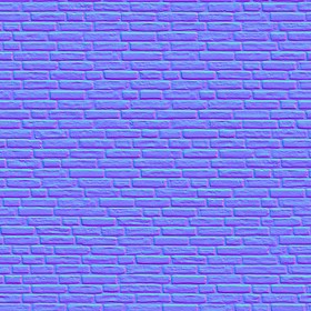 Textures   -   ARCHITECTURE   -   BRICKS   -   Facing Bricks   -   Rustic  - Rustic bricks texture seamless 00226 - Normal