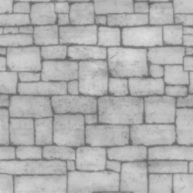 Textures   -   ARCHITECTURE   -   STONES WALLS   -   Stone blocks  - Wall stone with regular blocks texture seamless 08345 - Displacement