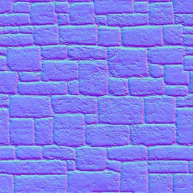 Textures   -   ARCHITECTURE   -   STONES WALLS   -   Stone blocks  - Wall stone with regular blocks texture seamless 08345 - Normal