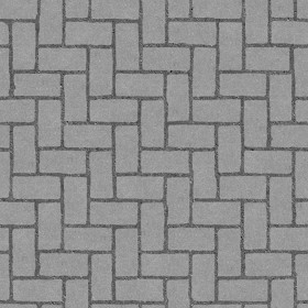 Textures   -   ARCHITECTURE   -   PAVING OUTDOOR   -   Concrete   -   Herringbone  - Concrete paving herringbone outdoor texture seamless 05843 - Displacement