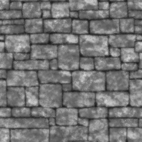 Textures   -   ARCHITECTURE   -   STONES WALLS   -   Stone blocks  - Wall stone with regular blocks texture seamless 08346 - Displacement
