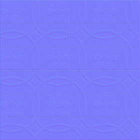 Textures   -   ARCHITECTURE   -   TILES INTERIOR   -   Cement - Encaustic   -   Cement  - Cement concrete tile texture seamless 13369 - Normal