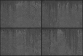 Textures   -   ARCHITECTURE   -   CONCRETE   -   Plates   -   Dirty  - Concrete dirt plates wall texture seamless 01779 - Displacement