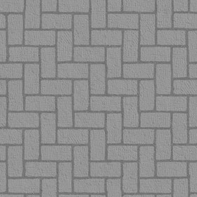 Textures   -   ARCHITECTURE   -   PAVING OUTDOOR   -   Concrete   -   Herringbone  - Concrete paving herringbone outdoor texture seamless 05844 - Displacement