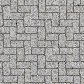 Textures   -   ARCHITECTURE   -   PAVING OUTDOOR   -   Concrete   -   Herringbone  - Concrete paving herringbone outdoor texture seamless 05844 (seamless)