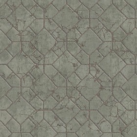 Textures   -   ARCHITECTURE   -   PAVING OUTDOOR   -   Concrete   -  Blocks damaged - Concrete paving outdoor damaged texture seamless 05534