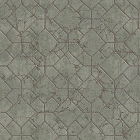 Textures   -   ARCHITECTURE   -   PAVING OUTDOOR   -   Concrete   -   Blocks damaged  - Concrete paving outdoor damaged texture seamless 05534 (seamless)