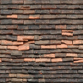 Textures   -   ARCHITECTURE   -   ROOFINGS   -  Slate roofs - Damaged slate roofing texture seamless 03950