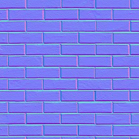 Textures   -   ARCHITECTURE   -   BRICKS   -   Facing Bricks   -   Smooth  - Facing smooth bricks texture seamless 00305 - Normal