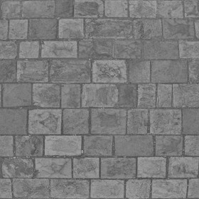Textures   -   ARCHITECTURE   -   PAVING OUTDOOR   -   Pavers stone   -   Blocks mixed  - Pavers stone mixed size texture seamless 06142 - Displacement