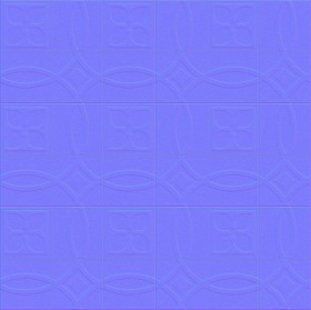 Textures   -   ARCHITECTURE   -   TILES INTERIOR   -   Cement - Encaustic   -   Cement  - Cement concrete tile texture seamless 13371 - Normal