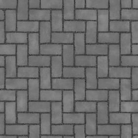Textures   -   ARCHITECTURE   -   PAVING OUTDOOR   -   Concrete   -   Herringbone  - Concrete paving herringbone outdoor texture seamless 05846 - Displacement