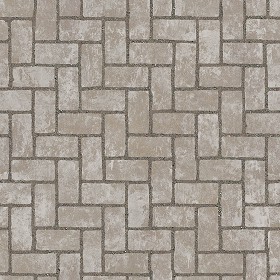 Textures   -   ARCHITECTURE   -   PAVING OUTDOOR   -   Concrete   -   Herringbone  - Concrete paving herringbone outdoor texture seamless 05846 (seamless)