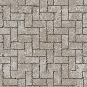 Textures   -   ARCHITECTURE   -   PAVING OUTDOOR   -   Concrete   -  Herringbone - Concrete paving herringbone outdoor texture seamless 05846