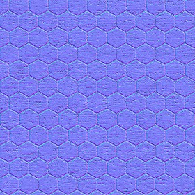 Textures   -   ARCHITECTURE   -   PAVING OUTDOOR   -   Hexagonal  - Travertine paving outdoor hexagonal texture seamless 06038 - Normal
