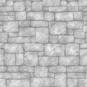 Textures   -   ARCHITECTURE   -   STONES WALLS   -   Stone blocks  - Wall stone with regular blocks texture seamless 08349 - Displacement