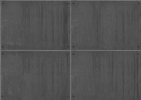 Textures   -   ARCHITECTURE   -   CONCRETE   -   Plates   -   Dirty  - Concrete dirt plates wall texture seamless 01782 - Displacement
