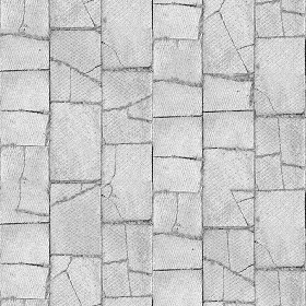 Textures   -   ARCHITECTURE   -   PAVING OUTDOOR   -   Concrete   -   Blocks damaged  - Concrete paving outdoor damaged texture seamless 05537 - Bump