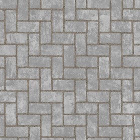 Textures   -   ARCHITECTURE   -   PAVING OUTDOOR   -   Concrete   -   Herringbone  - Concrete paving herringbone outdoor texture seamless 05847 (seamless)