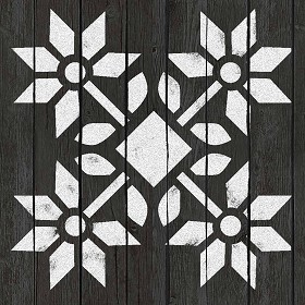 Textures   -   ARCHITECTURE   -   WOOD FLOORS   -  Decorated - Parquet decorated stencil texture seamless 04683