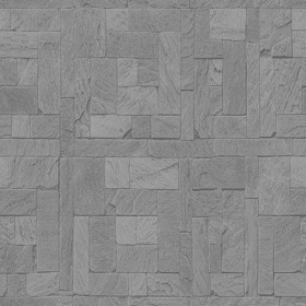 Textures   -   ARCHITECTURE   -   PAVING OUTDOOR   -   Pavers stone   -   Blocks mixed  - Pavers stone mixed size texture seamless 06145 - Displacement