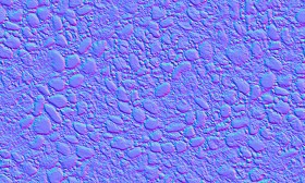 Textures   -   ARCHITECTURE   -   ROADS   -   Paving streets   -   Rounded cobble  - Rounded cobblestone with dry grass texture seamless 19349 - Normal