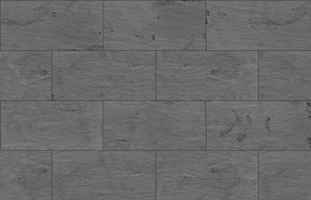 Textures   -   ARCHITECTURE   -   TILES INTERIOR   -   Stone tiles  - Slate rectangular tile texture seamless 16017 - Displacement