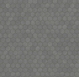 Textures   -   ARCHITECTURE   -   PAVING OUTDOOR   -  Hexagonal - Stone paving outdoor hexagonal texture seamless 17017