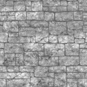 Textures   -   ARCHITECTURE   -   STONES WALLS   -   Stone blocks  - Wall stone with regular blocks texture seamless 08351 - Displacement