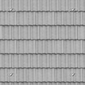 Textures   -   ARCHITECTURE   -   ROOFINGS   -   Clay roofs  - Clay roofing Cote de Beaune texture seamless 03345 - Displacement