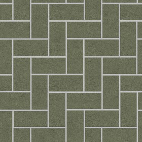 Textures   -   ARCHITECTURE   -   PAVING OUTDOOR   -   Concrete   -   Herringbone  - Concrete paving herringbone outdoor texture seamless 05798 (seamless)