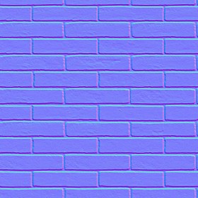 Textures   -   ARCHITECTURE   -   BRICKS   -   Facing Bricks   -   Smooth  - Facing smooth bricks texture seamless 00255 - Normal