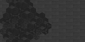Textures   -   ARCHITECTURE   -   TILES INTERIOR   -   Hexagonal mixed  - Hexagonal tile texture seamless 16870 - Specular