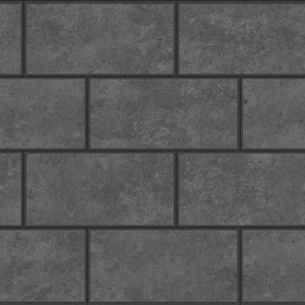 Textures   -   ARCHITECTURE   -   CONCRETE   -   Plates   -   Dirty  - Concrete dirt plates wall texture seamless 01784 - Displacement