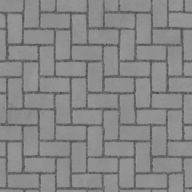 Textures   -   ARCHITECTURE   -   PAVING OUTDOOR   -   Concrete   -   Herringbone  - Concrete paving herringbone outdoor texture seamless 05849 - Displacement