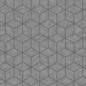 Textures   -   ARCHITECTURE   -   PAVING OUTDOOR   -   Hexagonal  - Concrete paving hexagon PBR texture seamless 21841 - Displacement