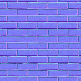 Textures   -   ARCHITECTURE   -   BRICKS   -   Facing Bricks   -   Smooth  - Facing smooth bricks texture seamless 00309 - Normal