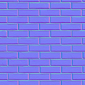 Textures   -   ARCHITECTURE   -   BRICKS   -   Facing Bricks   -   Smooth  - Facing smooth bricks texture seamless 00309 - Normal