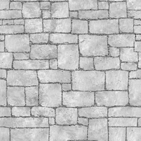 Textures   -   ARCHITECTURE   -   STONES WALLS   -   Stone blocks  - Wall stone with regular blocks texture seamless 08352 - Displacement