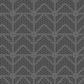 Textures   -   MATERIALS   -   METALS   -   Perforated  - Iron industrial perforate metal texture seamless 10532 - Displacement