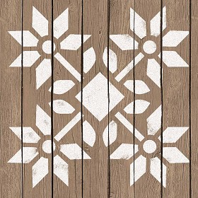 Textures   -   ARCHITECTURE   -   WOOD FLOORS   -   Decorated  - Parquet decorated stencil texture seamless 04685 (seamless)