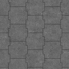 Textures   -   ARCHITECTURE   -   PAVING OUTDOOR   -   Concrete   -   Blocks mixed  - Paving concrete mixed size texture seamless 05621 - Displacement