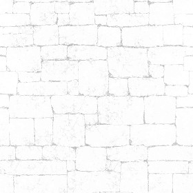 Textures   -   ARCHITECTURE   -   STONES WALLS   -   Stone blocks  - Wall stone with regular blocks texture seamless 08353 - Ambient occlusion