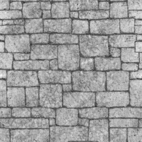 Textures   -   ARCHITECTURE   -   STONES WALLS   -   Stone blocks  - Wall stone with regular blocks texture seamless 08353 - Displacement