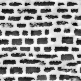 Textures   -   ARCHITECTURE   -   BRICKS   -   Special Bricks  - Snow bricks texture seamless 17104 - Displacement